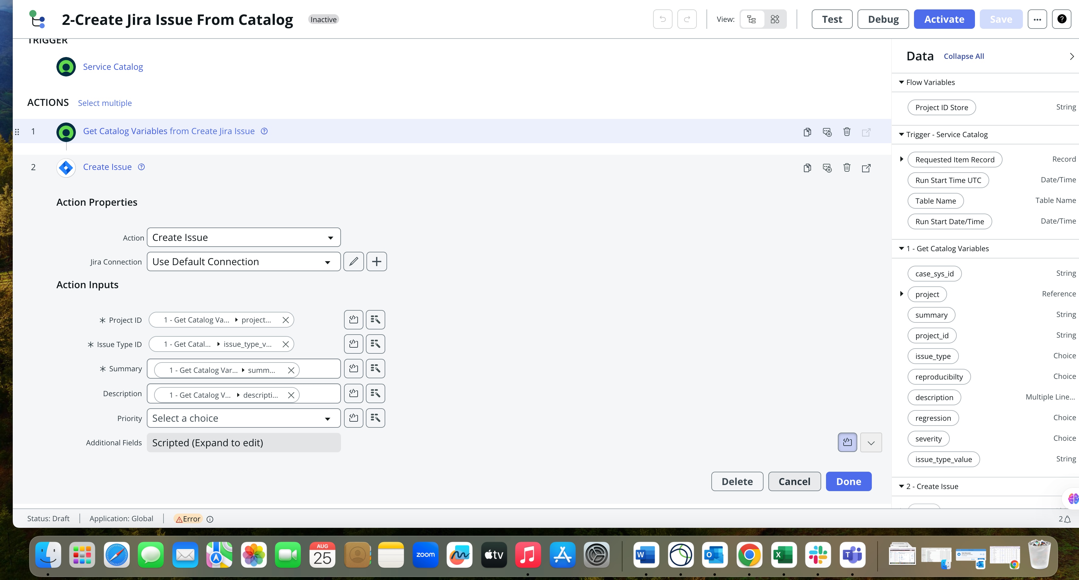How to make Create Jira issue Inline script work f... - ServiceNow ...