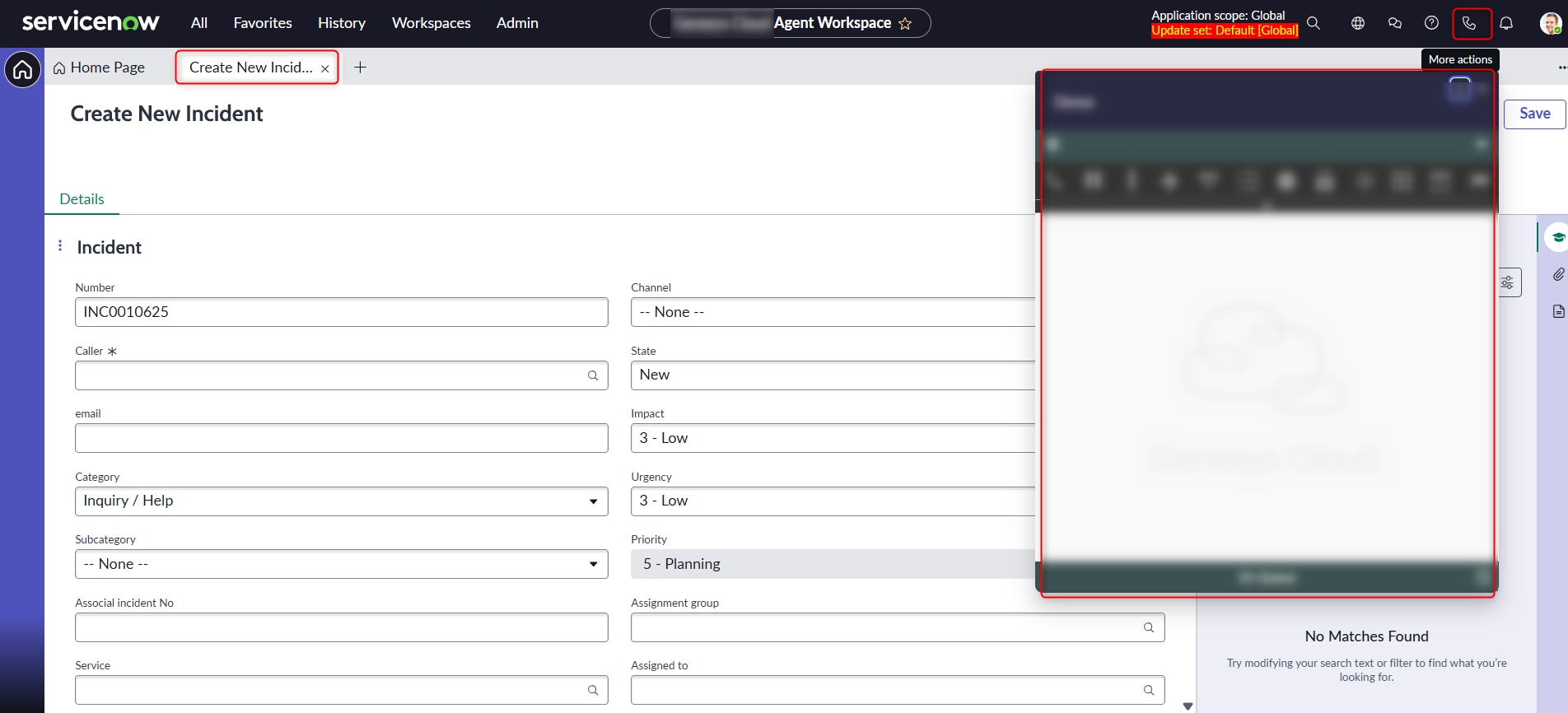 Open Create Open/Create Record in Custom Workspace from OpenFr... - ServiceNow ...