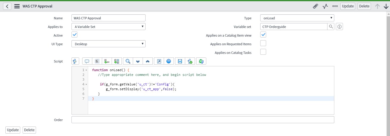 Solved: Re: g_form.setDisplay(' ',false) is not working fo ...