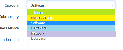 Change color of each choices in a choice field dro... - ServiceNow ...