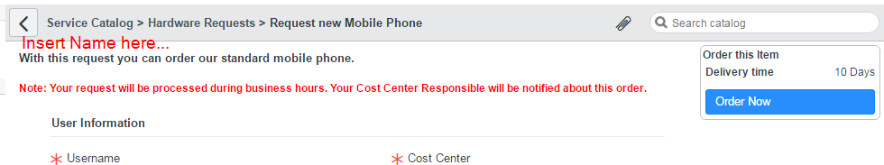 Solved: How to change Catalog Item layout - ServiceNow Community