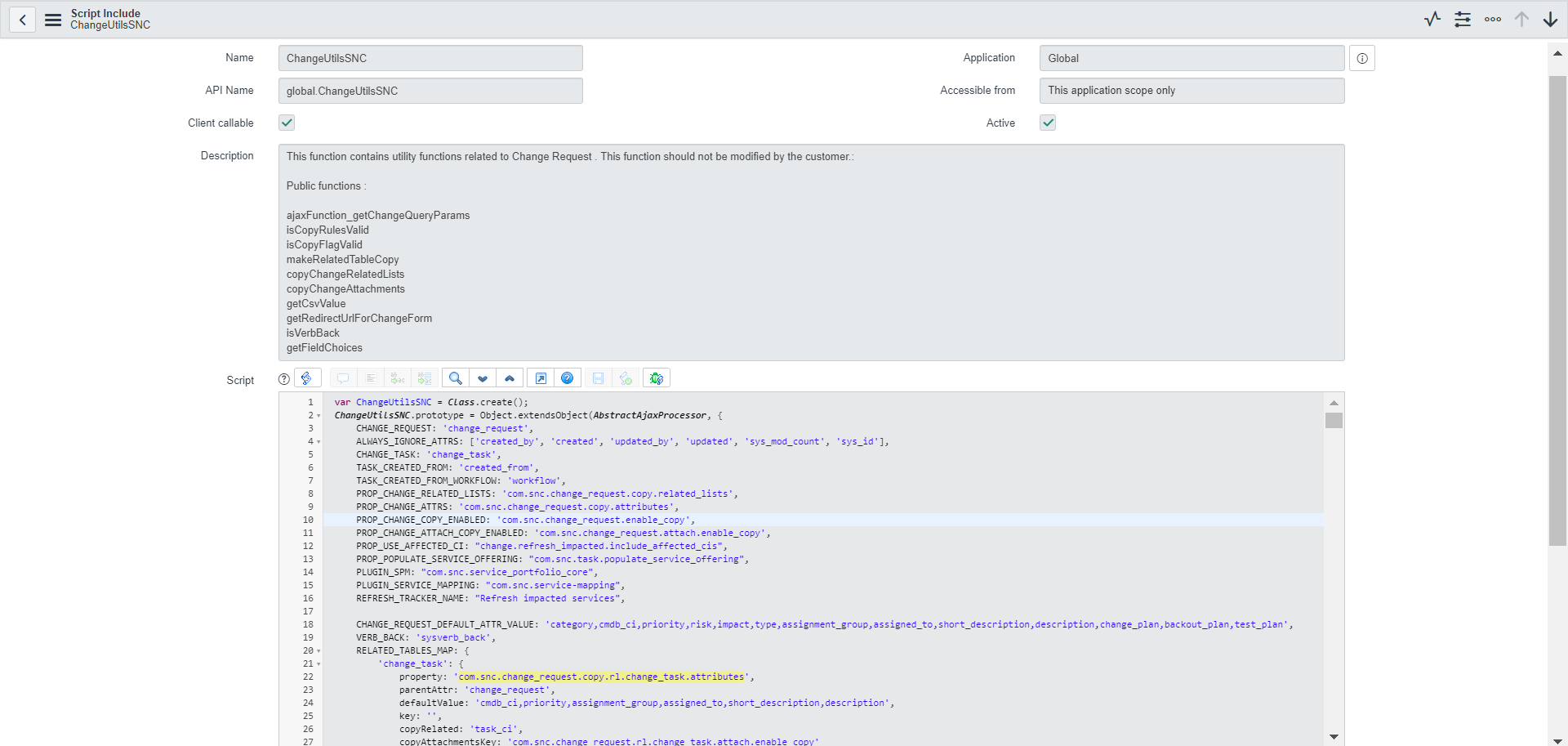 Solved: How to modify Copy Change UI action script - ServiceNow Community