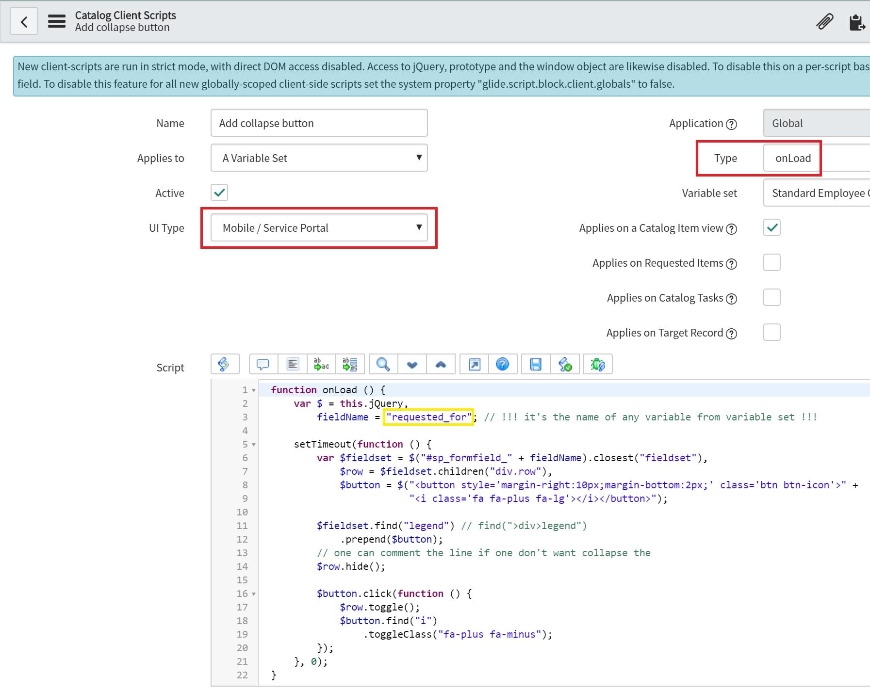 Solved: How to make collapse of container in service porta ...