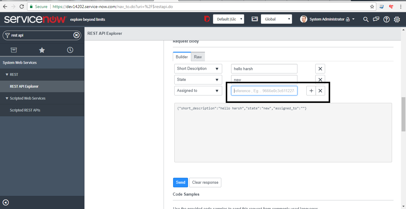 Solved: Updating cost_center using REST API - ServiceNow Community