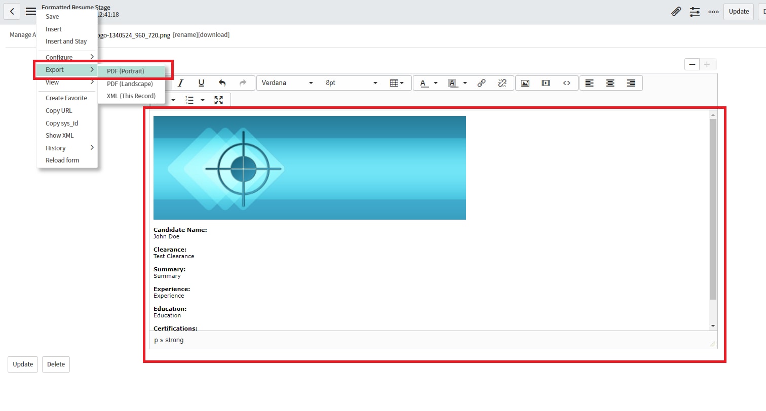 Export HTML field with formatting and images - ServiceNow Community