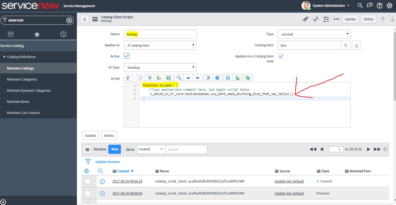 How to run UI Script from Catalog Client Script? - Page 2 - ServiceNow ...