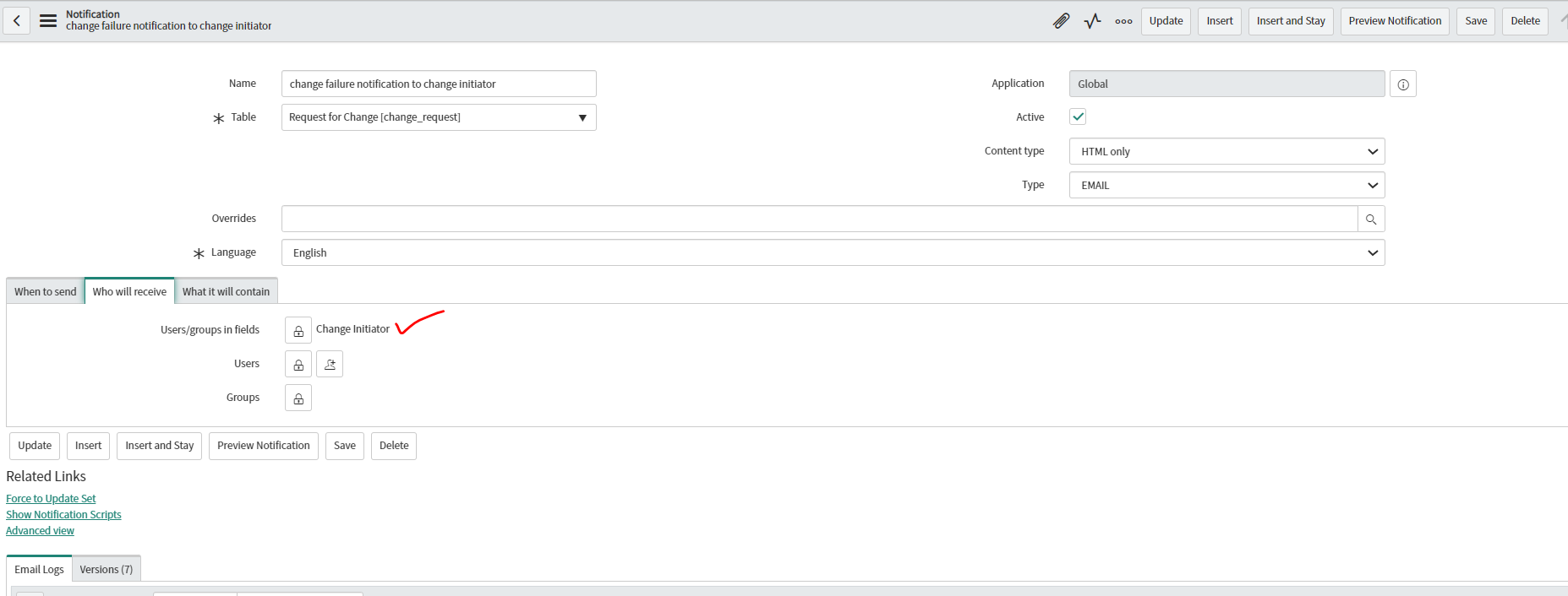 how to trigger a mail notification when field val... - ServiceNow Community