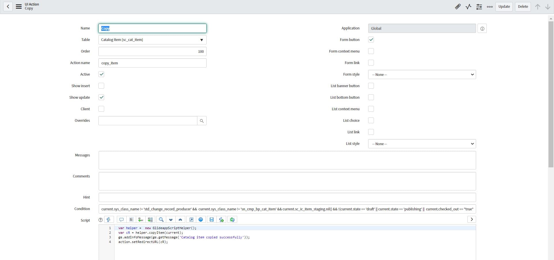Solved Is there a way to duplicate a Catalog Item and all