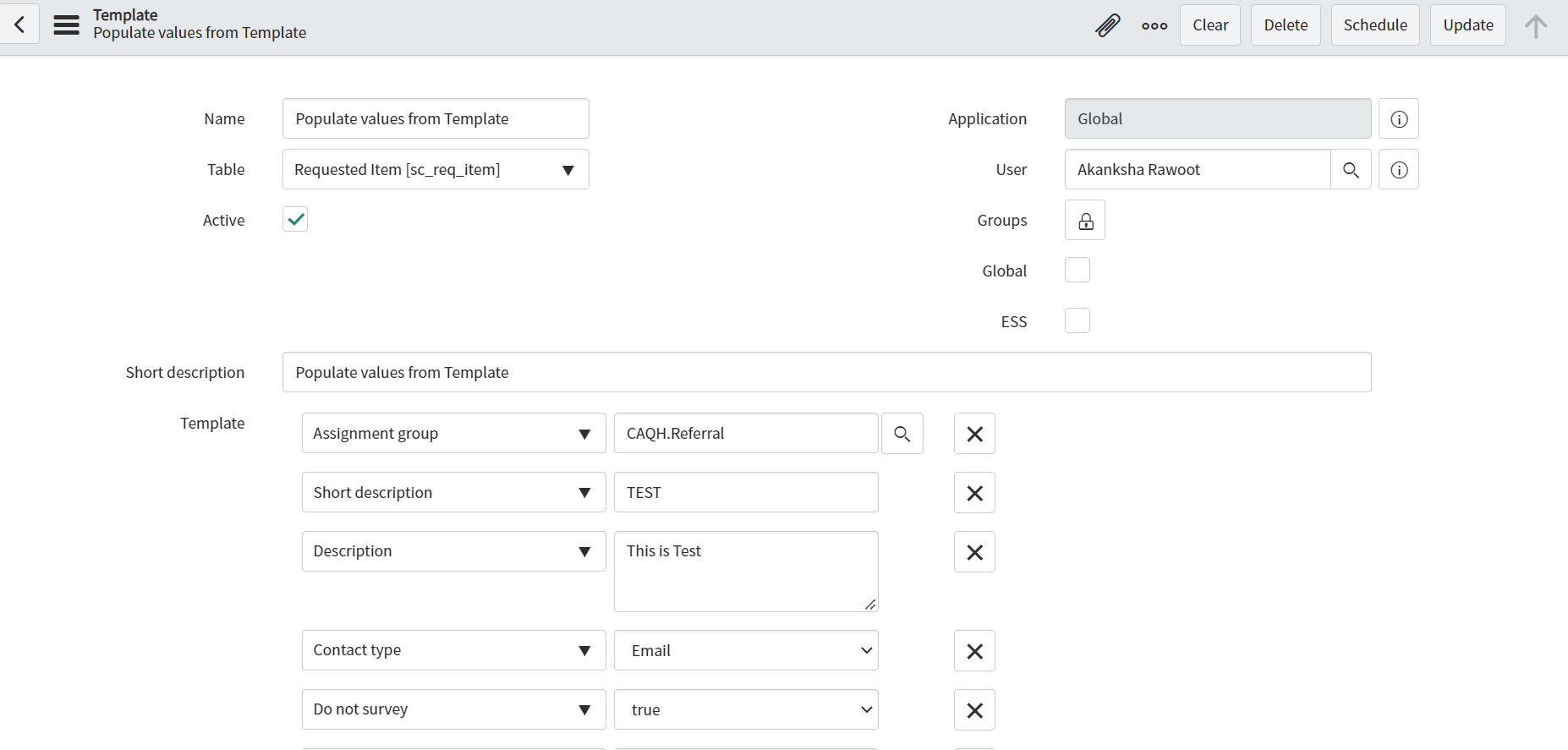 Fetch 'Template values' from sys_template table an... - ServiceNow ...