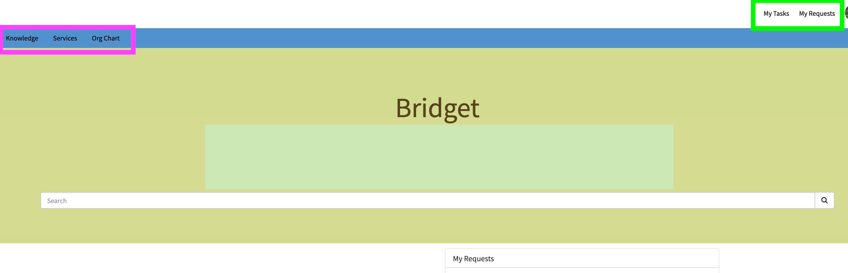 ESC Portal: Navbar and Sub-navbar with separate te... - ServiceNow ...