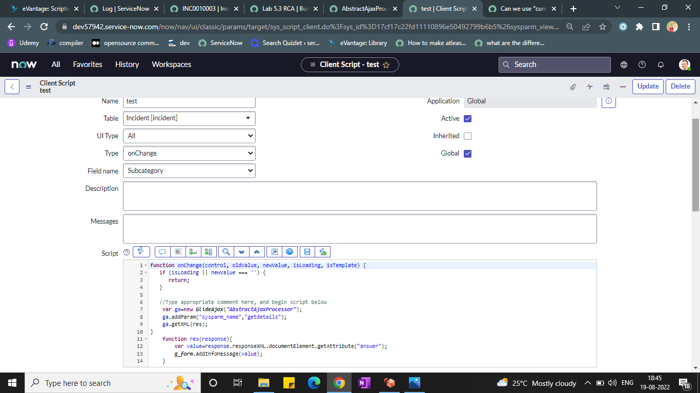 Solved: Can we use "current" in Script include - ServiceNow Community