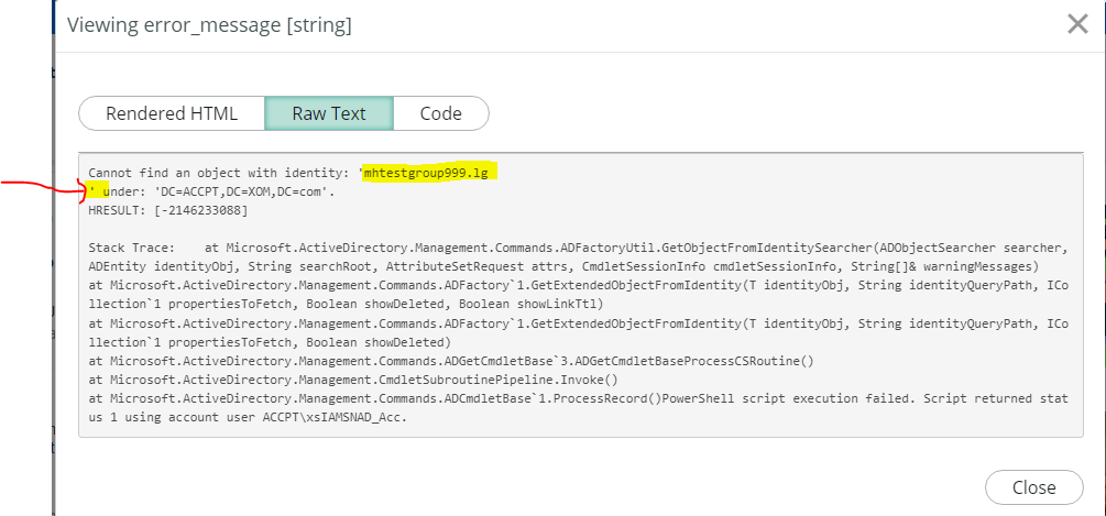 Solved: Error: PowerShell Execution - ServiceNow Community