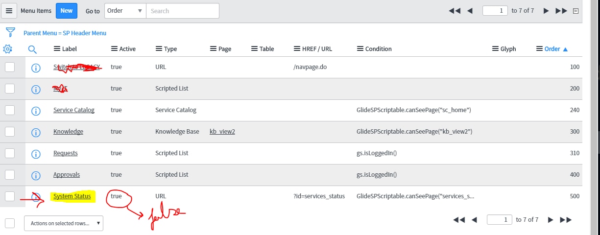 how can i disable 'system status' link on service ... - Page 2 ...