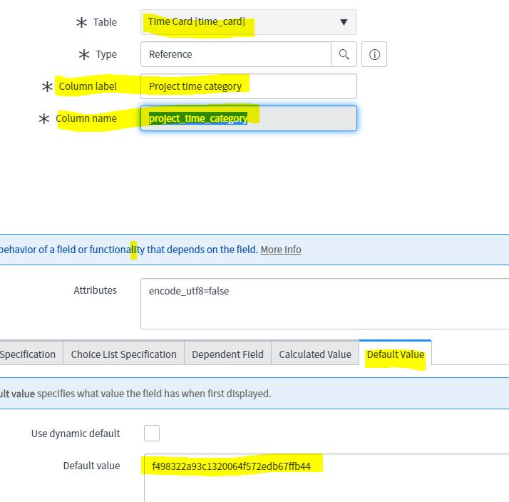 Solved: How to assign a default value for a reference fiel ...
