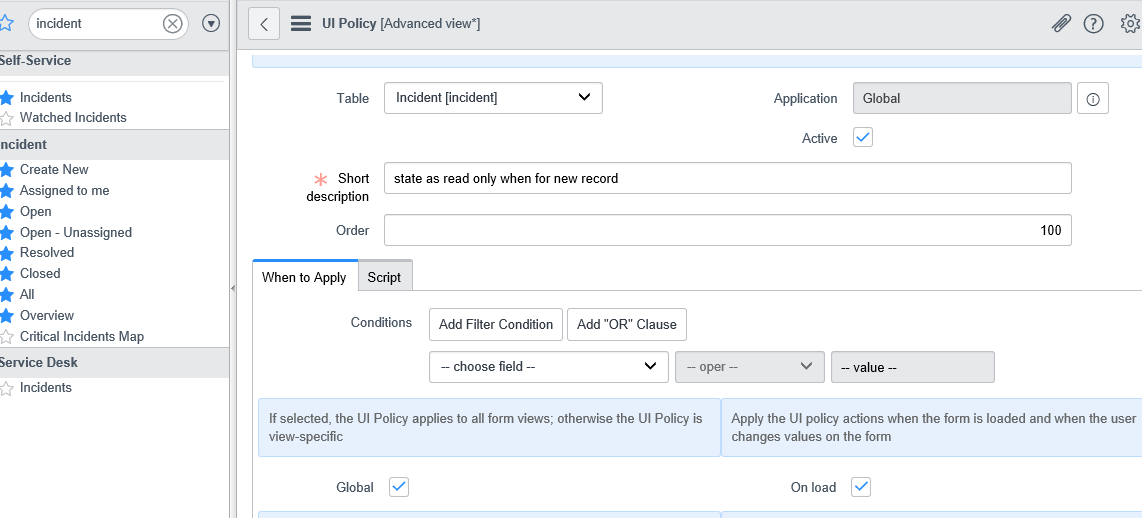 Solved: Make a field read-only unless it is a new record - ServiceNow ...