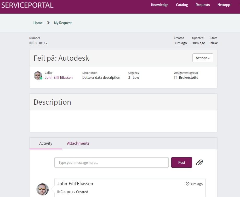 Solved: Customizing widget to pull description (standard t ...