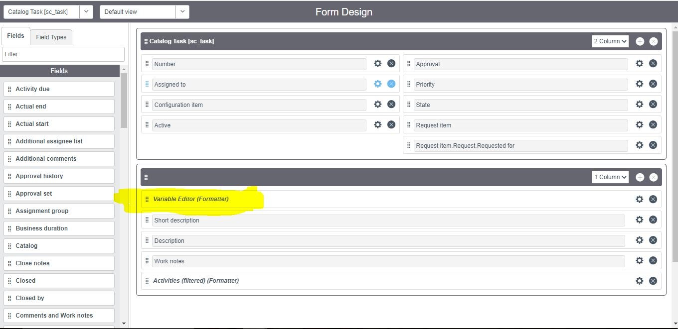 How to hide all the variables on RITM and task for... - ServiceNow ...