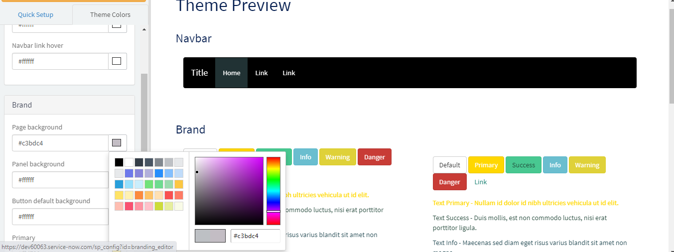 Solved: background color dosen't work in service portal - ServiceNow ...