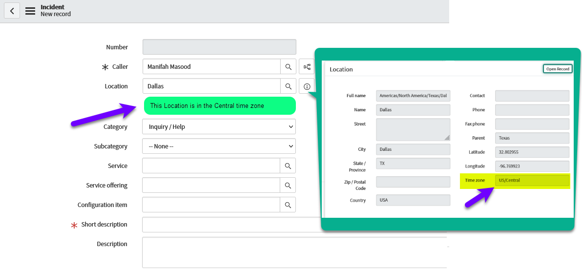 Display Field Message under form field depending o... - ServiceNow ...