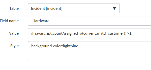 Solved: How to add javascript to value field? - ServiceNow Community