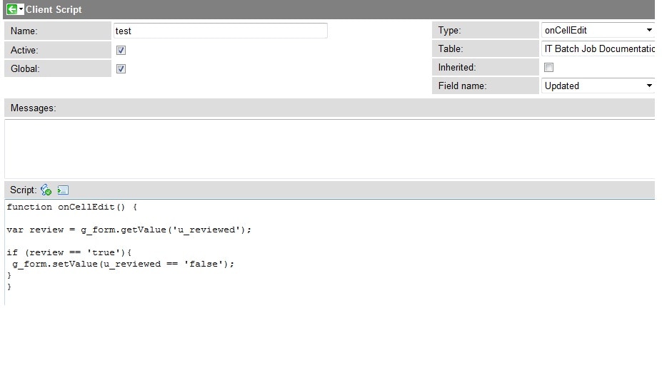 Updating a boolean field after an update is perfor... - ServiceNow ...