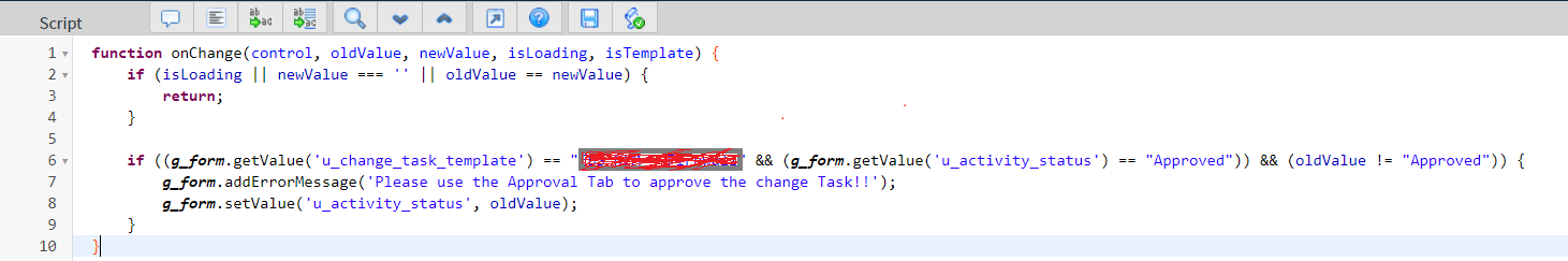 Solved: How to stop Client Script to trigger when you upda ...