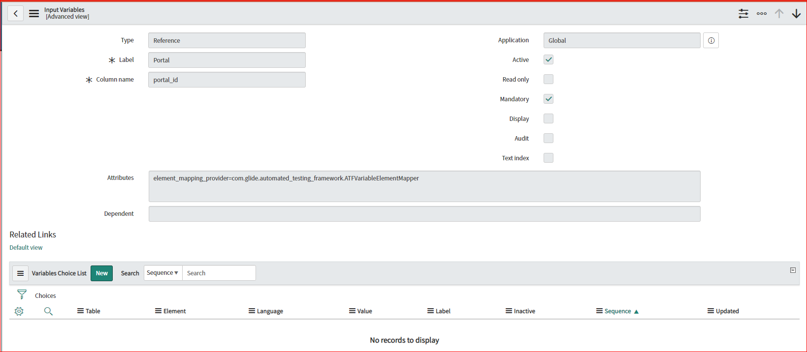Form section(s) missing from ATF Input variable fo... - ServiceNow ...