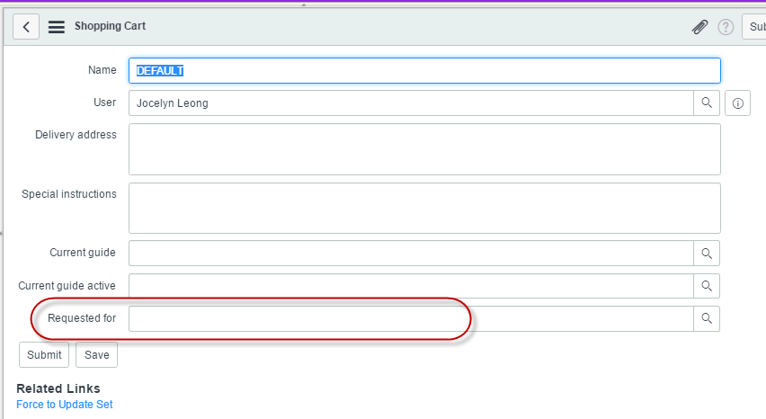 Solved: Requested For - Default to empty - Page 2 - ServiceNow Community