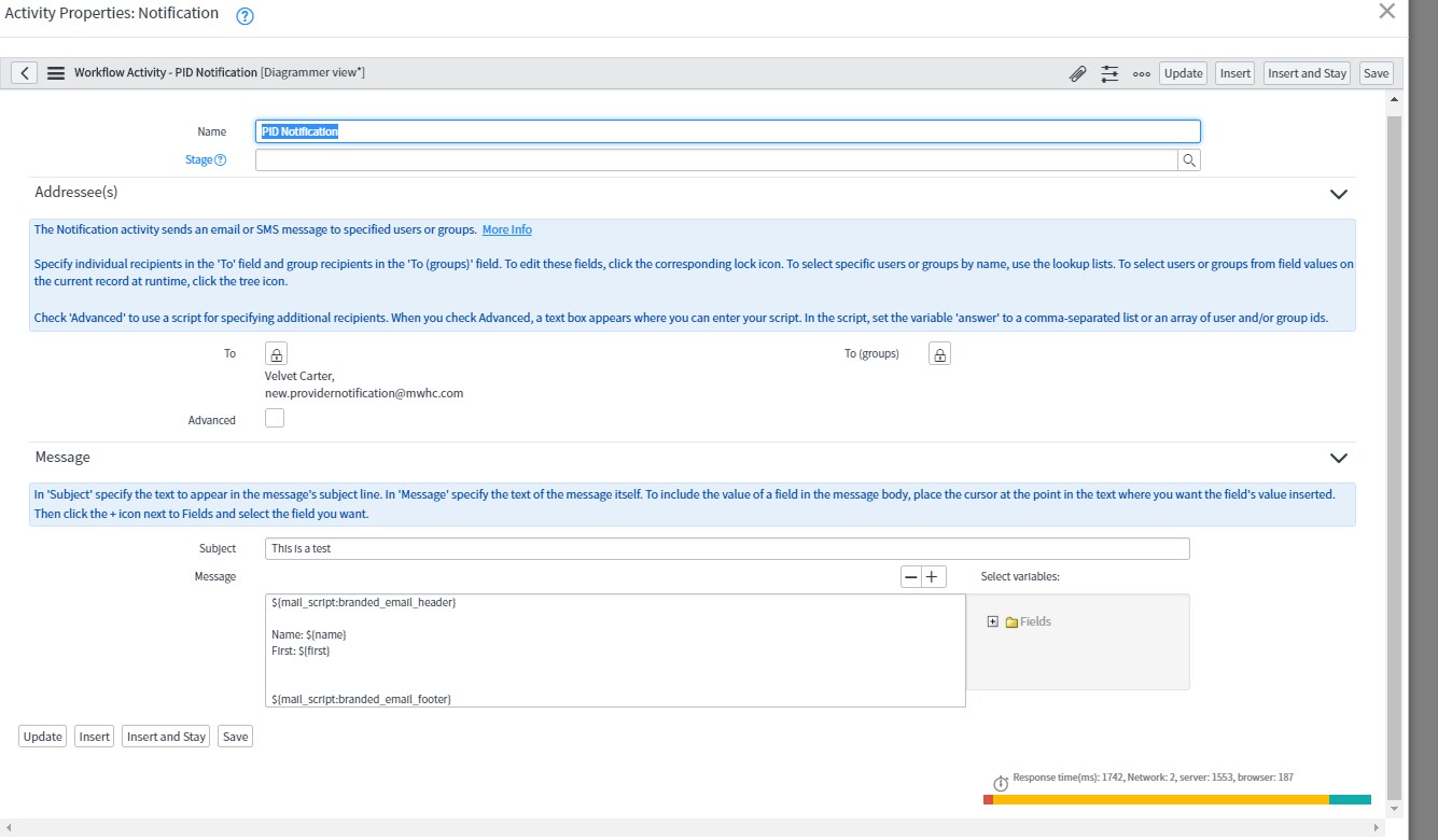 Solved: How to create a notification in a worklfow with th ...