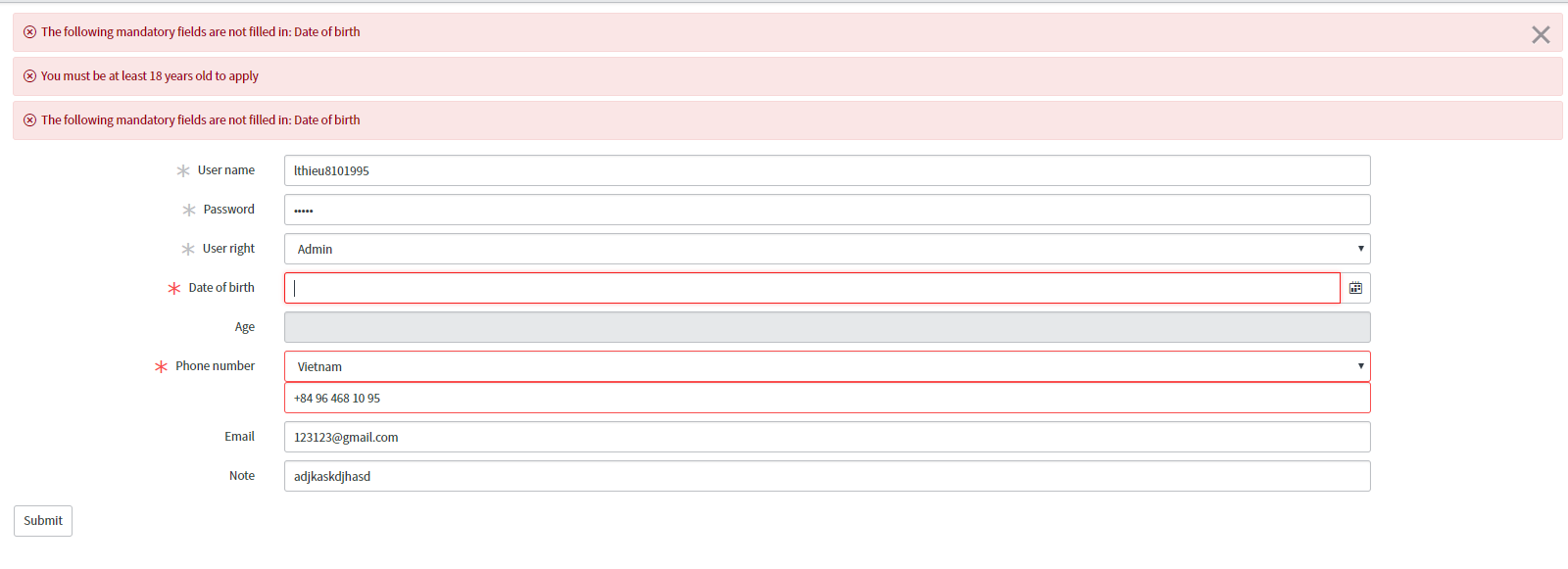 Solved: Show Error Message - ServiceNow Community