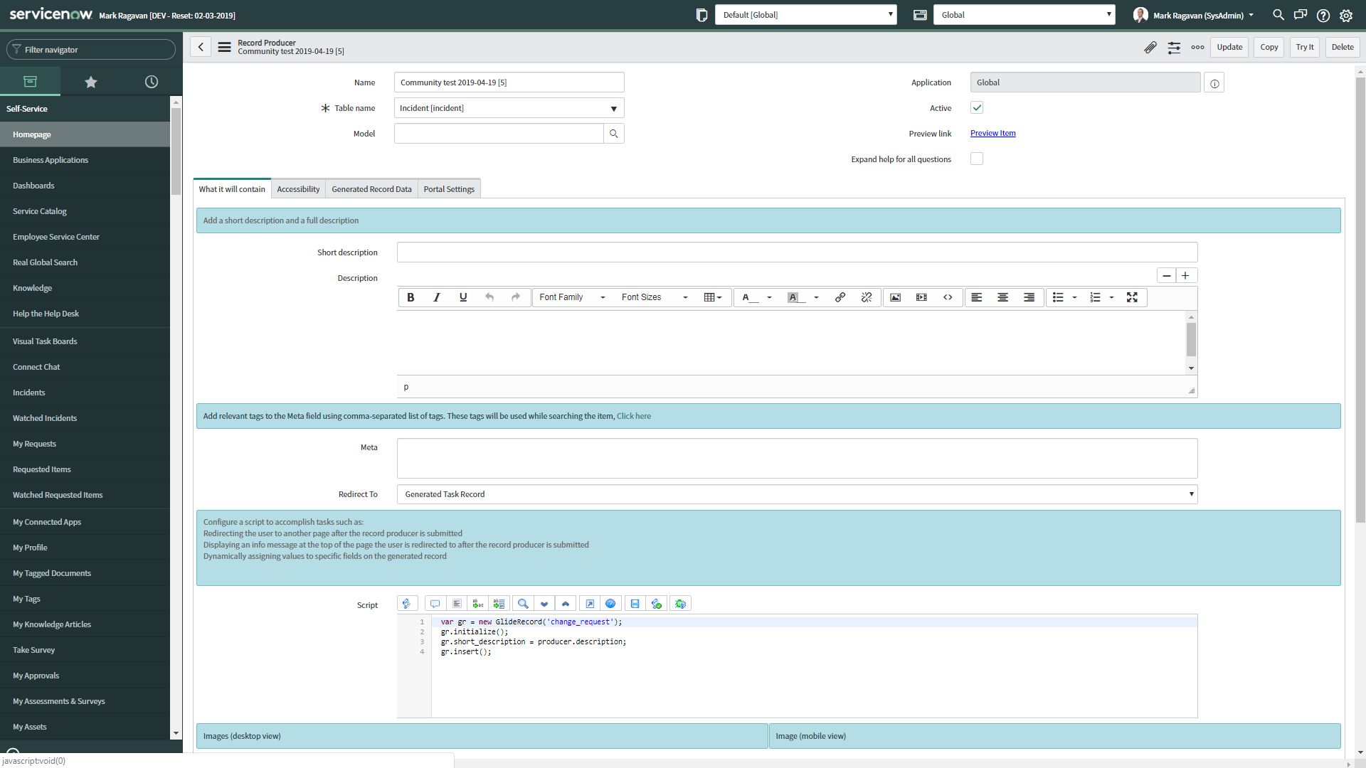 Solved: Help with Record Producer script - ServiceNow Community
