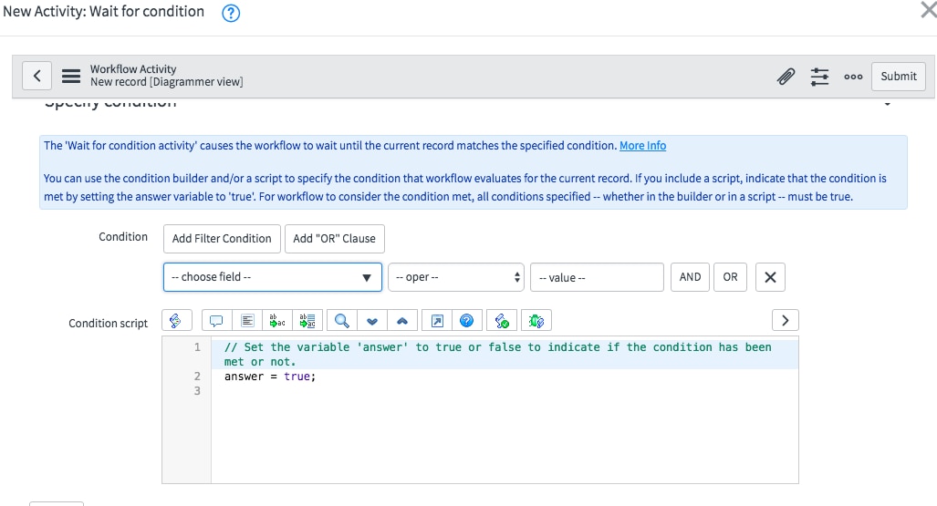Solved: Workflow - wait for status change and then check s ...
