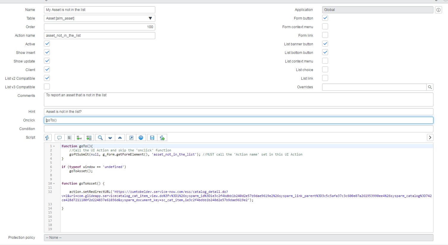 Solved Re UI Action to redirect to a Catalog Item Page 2