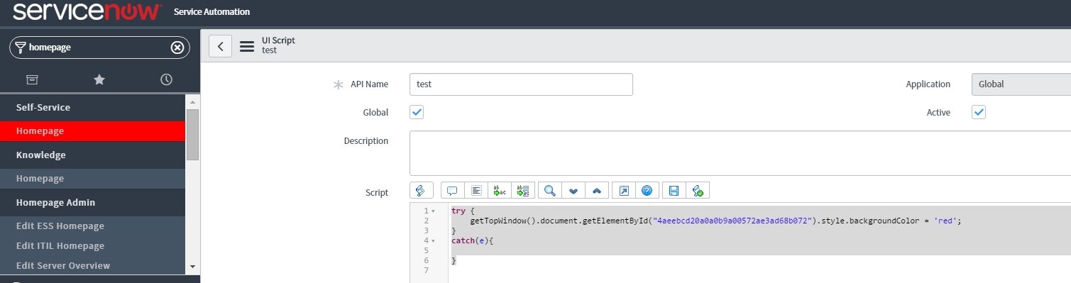 Solved: UI Script and DOM - Page 4 - ServiceNow Community