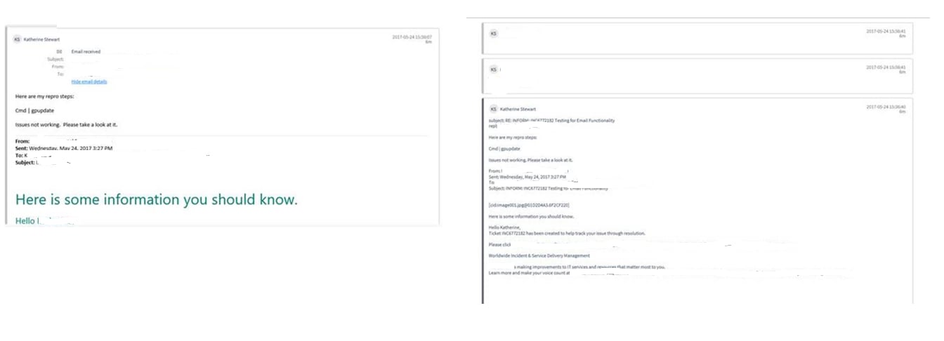 Formatting how email appears in activity feed - ServiceNow Community