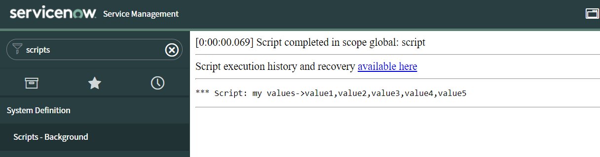 Solved: Convert object values into an array - ServiceNow Community