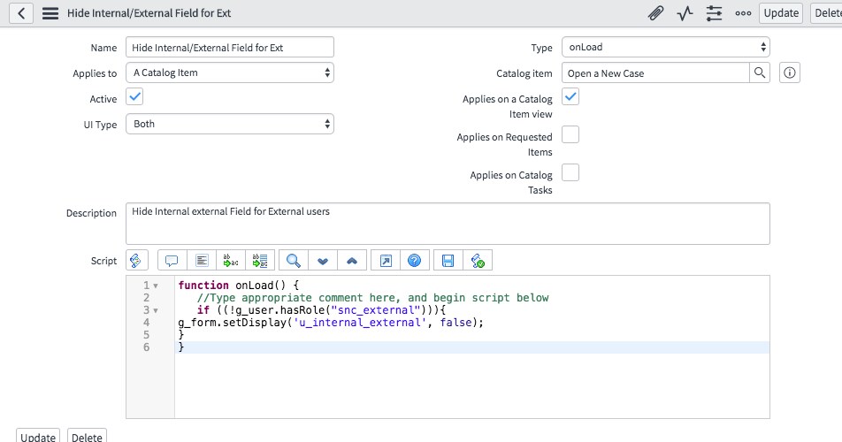 Solved: Service Portal Catalog Client Script Issue - ServiceNow 