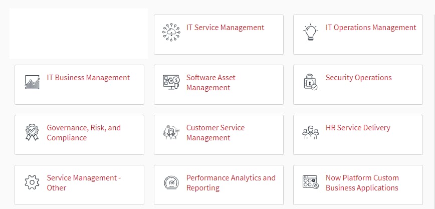 Solved: What are the non itsm modules in servicenow - ServiceNow Community