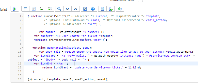 Line Break in Mail script - Page 3 - ServiceNow Community