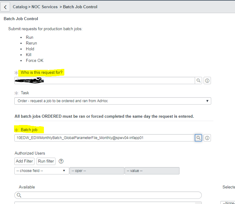 Solved: Check if user in requested for field is apart of a ...
