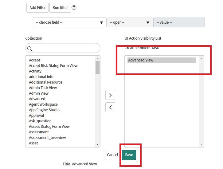How to display a UI Action in a specific view - ServiceNow Community