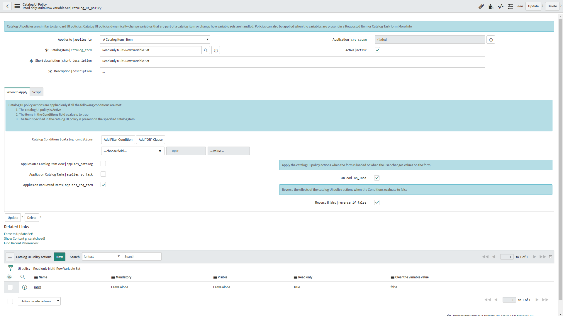 Read-only Multi-Row Variable Set - ServiceNow Community