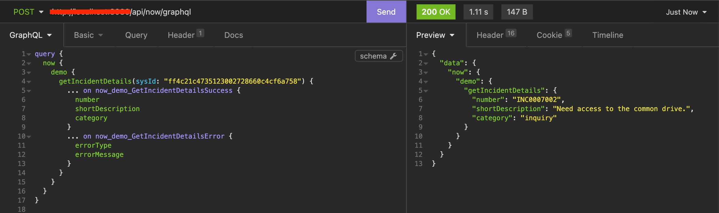 Getting Started - GraphQL API framework - ServiceNow Community