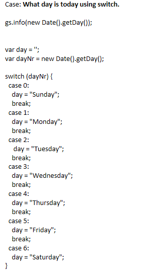 javascript switch case: a step by step guide with... How to use switch case in Javascript with example:... - ServiceNow ...