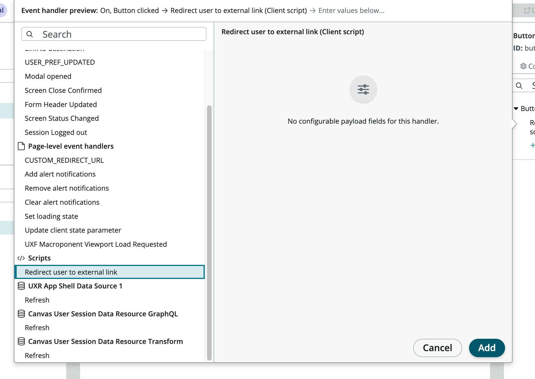 How to redirect user to an external page in UI Bui... ServiceNow