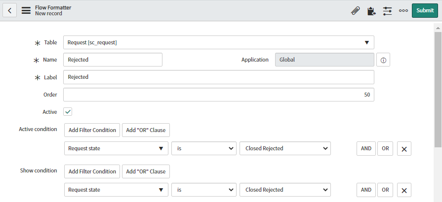 Conditional Process Flow Formatter for Service Por... - ServiceNow ...