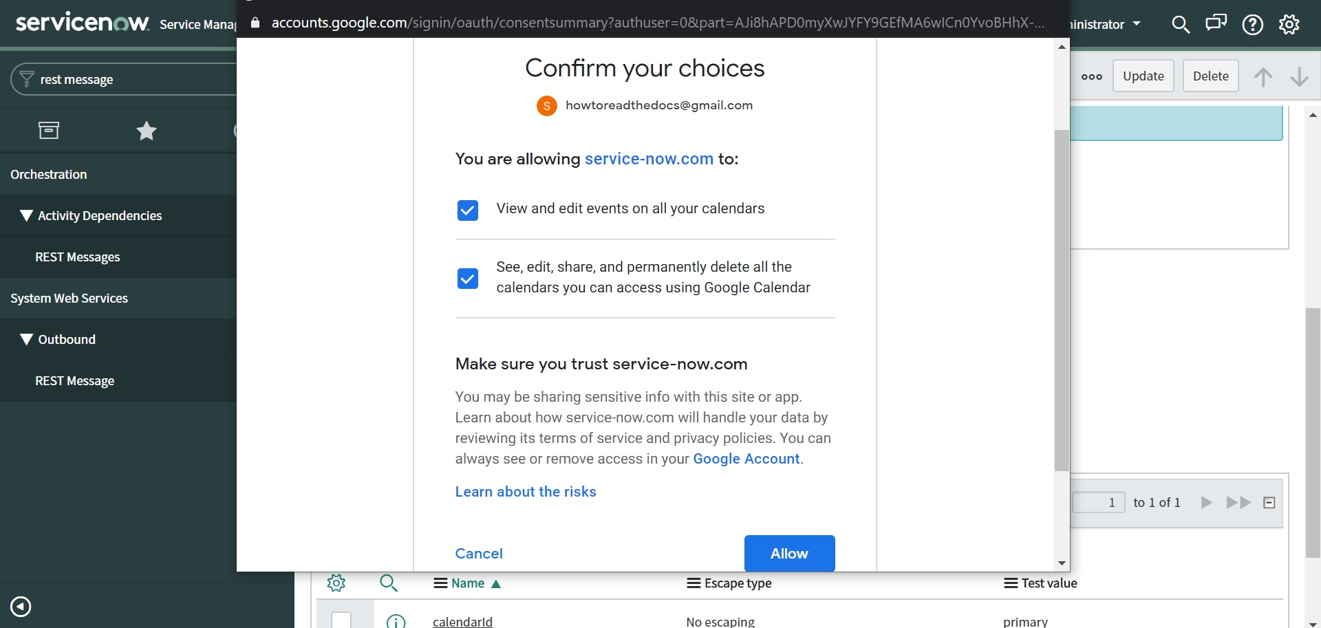 Servicenow Restclient Create a REST Message - How to read the Docs - Int... - ServiceNow ...
