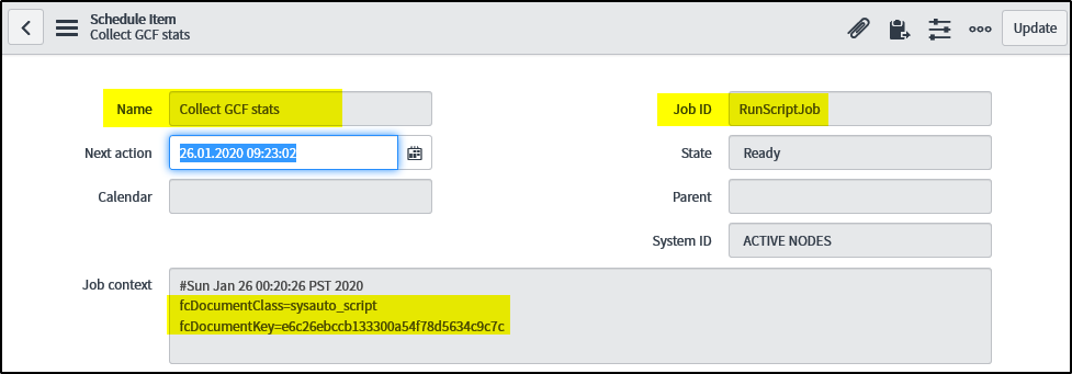 Article #3 - How to find parameters for Scheduled ... - ServiceNow ...