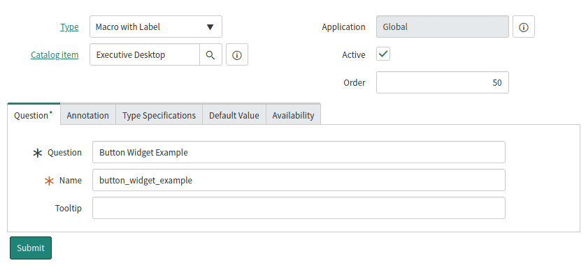 Embed a Widget with Options in a Catalog Item - ServiceNow Community
