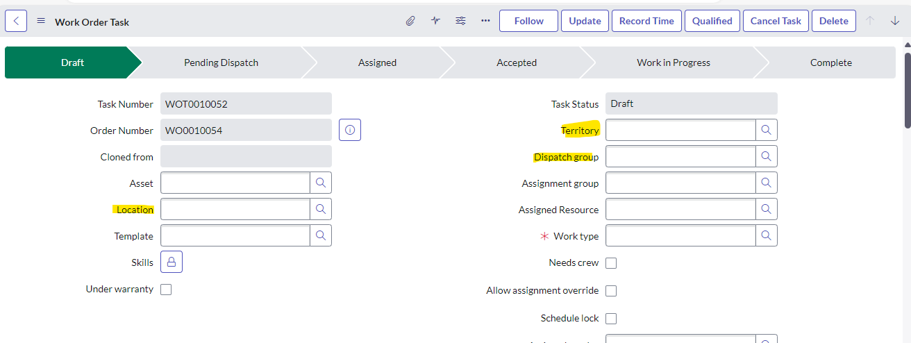 If work order Task has Location property, then we ... - ServiceNow ...